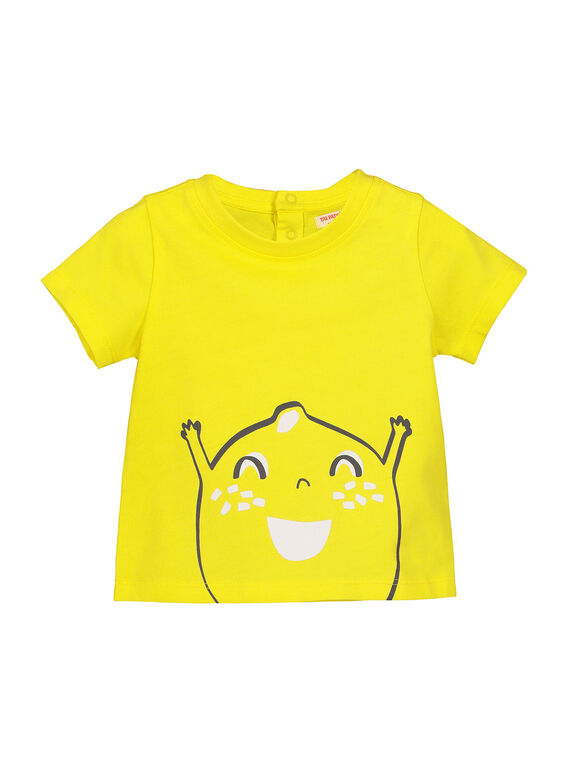 Gelbes Kurzarm-T-Shirt FUJOTI1 / 19SG1031TMC102