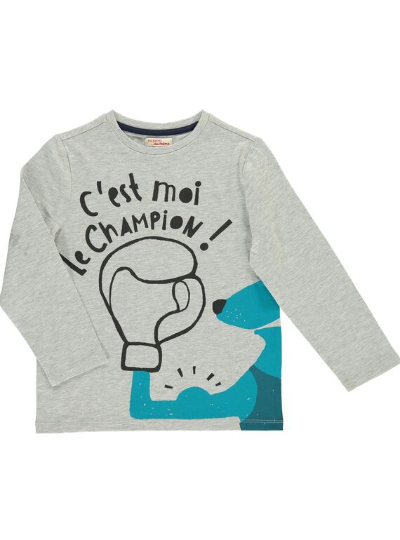 Boys' long-sleeved T-shirt DOTRITEE2 / 18W902D2TMLJ908