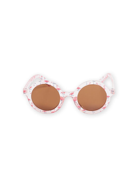 Sonnenbrille in zartem Rosa mit Flamingo-Print RYAMERLUN2 / 23SI01R1LUS307