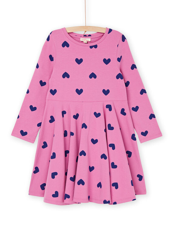 Macaronfarbenes Kleid mit Herzmotiv RAJOROB3 / 23S90181ROBD318