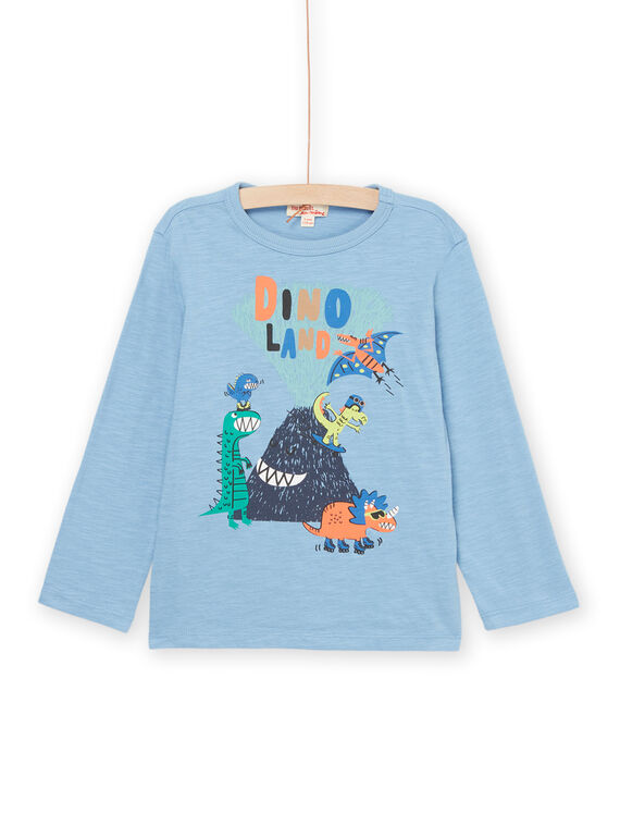 Langärmeliges T-Shirt mit Dinosaurier-Animation POMENTEE4 / 22W902U1TMLC202