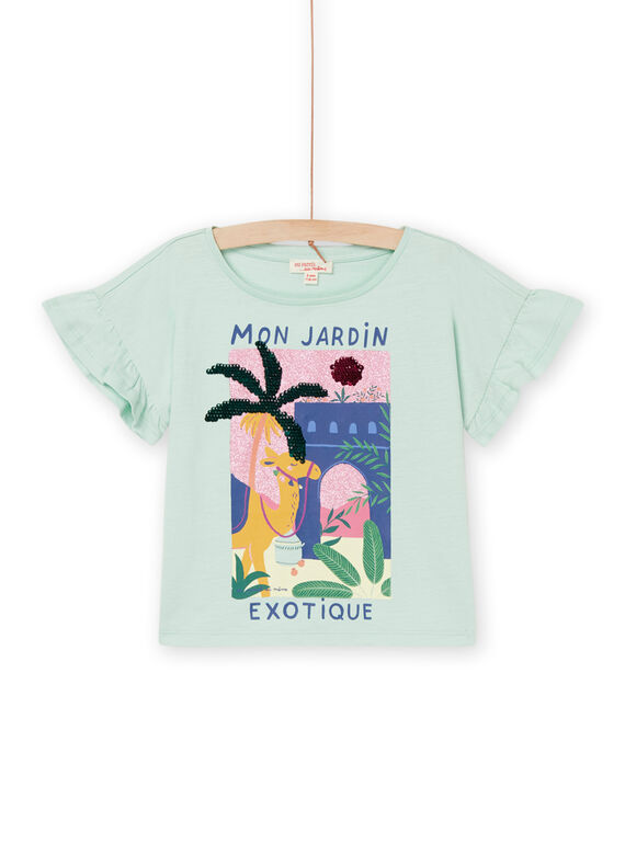 T-Shirt mit exotischen Motiven und Schriftzügen RAEXOTI1 / 23S901V4TMC611
