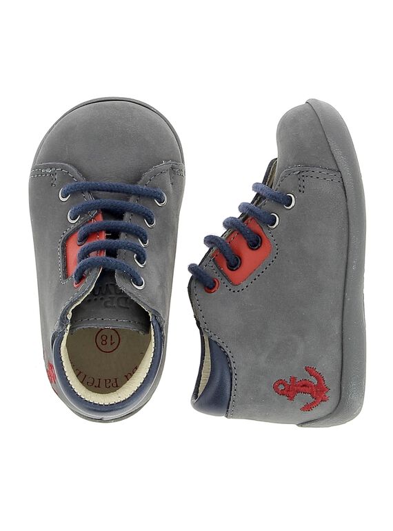 Baby boys' leather boots CBGBOTSEA / 18SK38W4D0F940