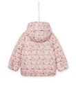Reversible Kapuzenjacke mit einfarbiger Seite und Seite mit Blumenmuster PAFOXDOUNE / 22W901F3D3ED321