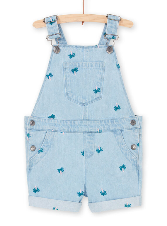 Sky Denim-Latzhose mit Palmenprint LAVERSAC / 21S901Q1SACP272