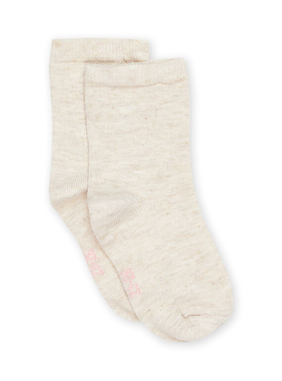 Einfarbige Socken mit Lurexfaden PYIJOSOQLU1 / 22WI09D4SOQA011