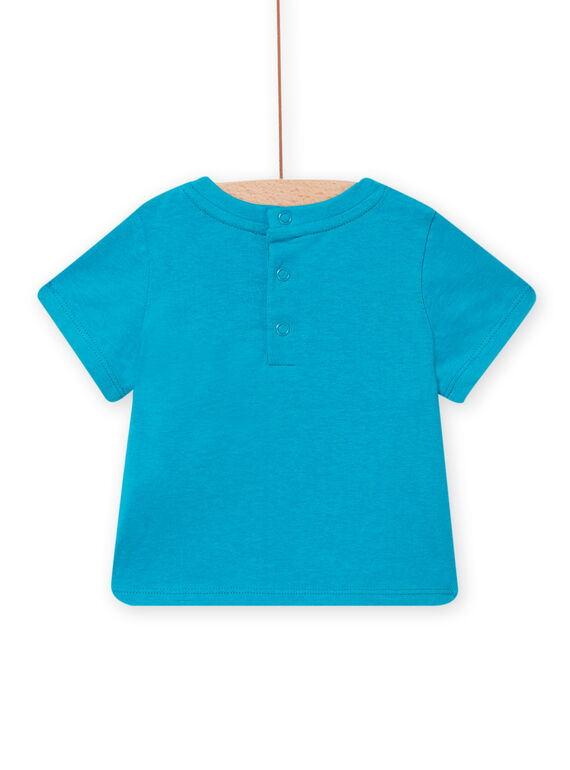 Baby Junge blaues Kurzarm-T-Shirt NUFICTI2 / 22SG10U1TMCC215