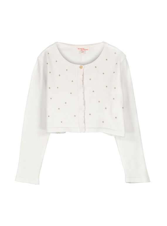 Bolero-Weste mit Polka-Dots für Mädchen FAPOCAR1 / 19S901C1CAR000
