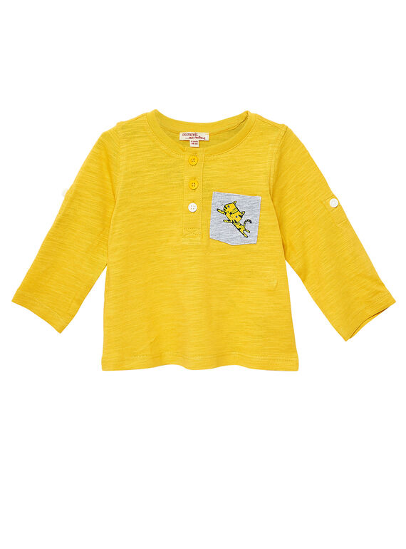 Gelbes langärmeliges T-Shirt JUJOTUN5 / 20SG1042TMLB114