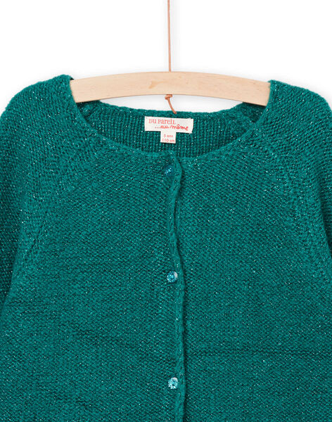 Strickjacke in dunklem Türkis PAJOCAR3 / 22W901D3CARC217