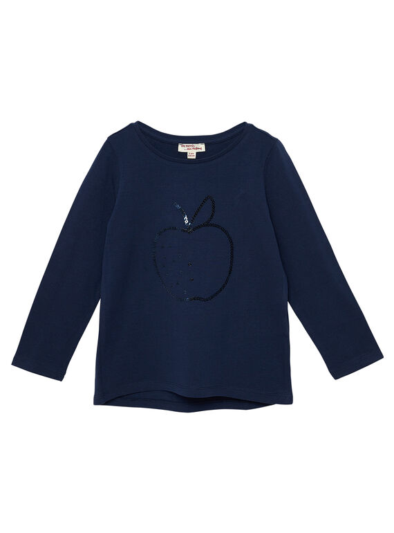 Navy Longsleeve T-SHIRT JAJOTEE1 / 20S90143D32070