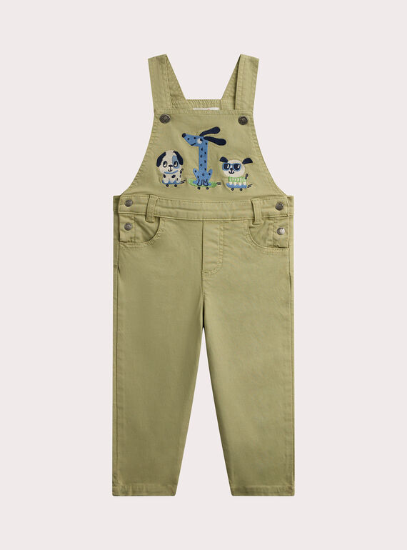 Lange Latzhose mit Hundemotiv für Baby-Jungen  VUGASAL / 24WG1011SALG608