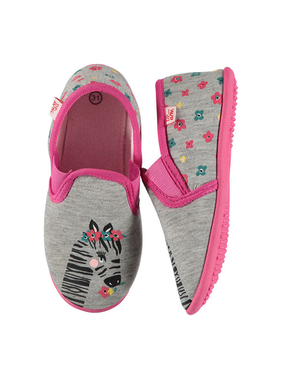 Schlupfschuh für Mädchen FFSGZEBR / 19SK3531D0B943