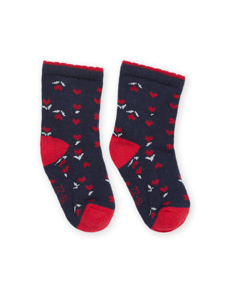Socken mit Blumen-Jacquardmuster PYIJOSOQ3 / 22WI09D8SOQC205