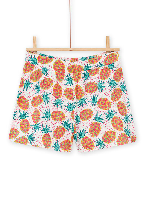 Kind Mädchen Ananas und Polka Dot Shorts NAWASHORT3 / 22S901V1SHO001