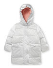 Silberne Daunenjacke mit Kapuze PALONDOUN2 / 22W901G1D3E956