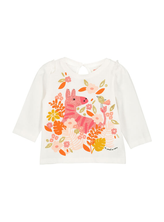 Langärmeliges Baby-T-Shirt für Mädchen FIBATEE / 19SG0961TML001