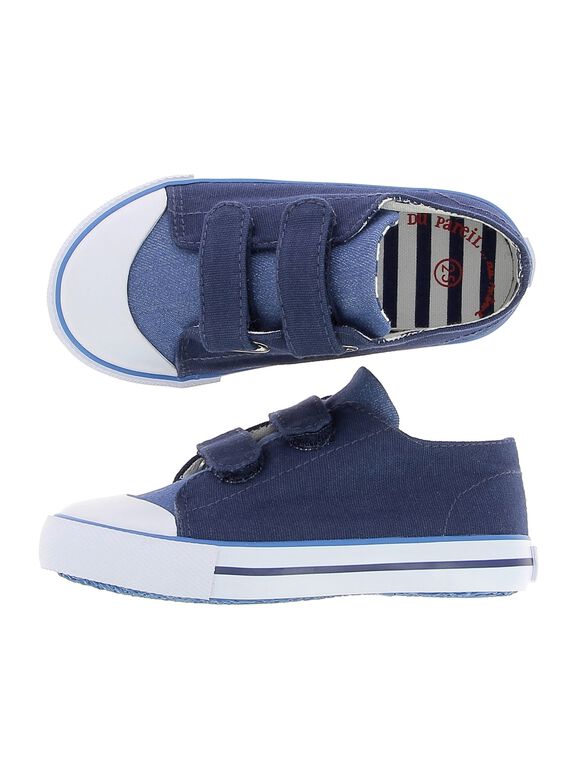 Baby boys' canvas trainers CBGVELRAY / 18SK38O1D16070