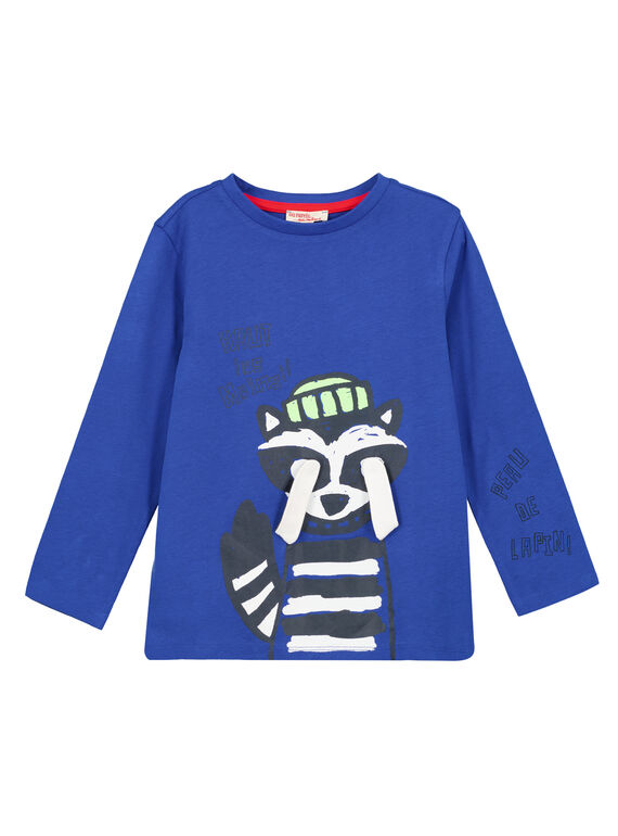 Kobaltblaues T-Shirt. GOBLATEE1 / 19W902S2TMLC209