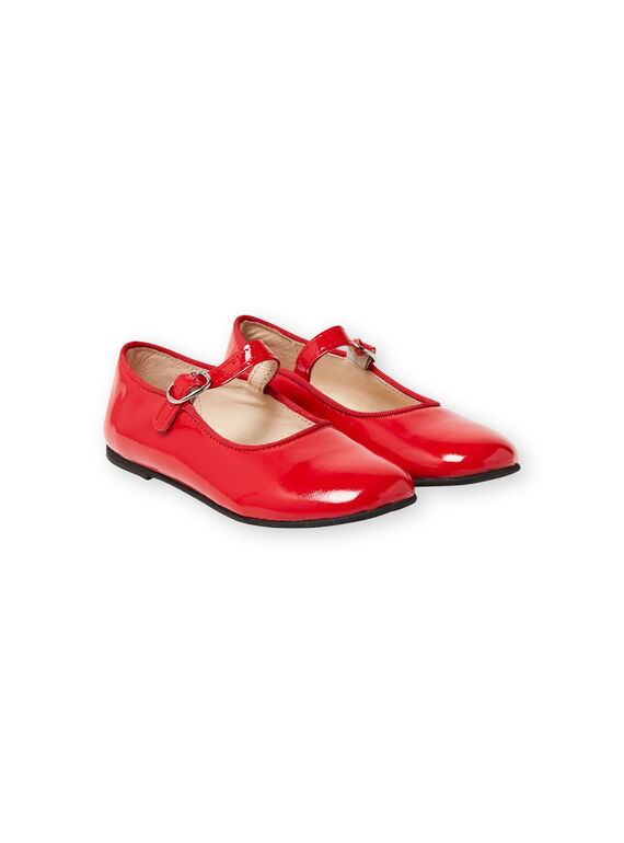 Rote Lackpantoffeln Mädchen LFBABRIDER / 21KK3533D13050