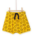 Gelb-schwarzes Outfit für Baby Junge NUPLAENS2 / 22SG10K2ENS010