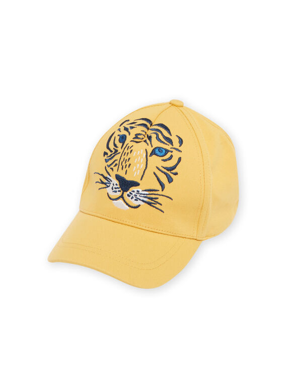Gelbe Tigermütze für Kind Junge NYOJOCAP2 / 22SI02C4CHAB107
