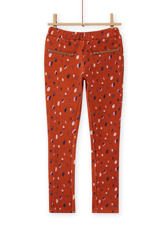 Baby Mädchen Karamell Hose mit Konfetti Druck MACOMPANT / 21W901L1PAN420