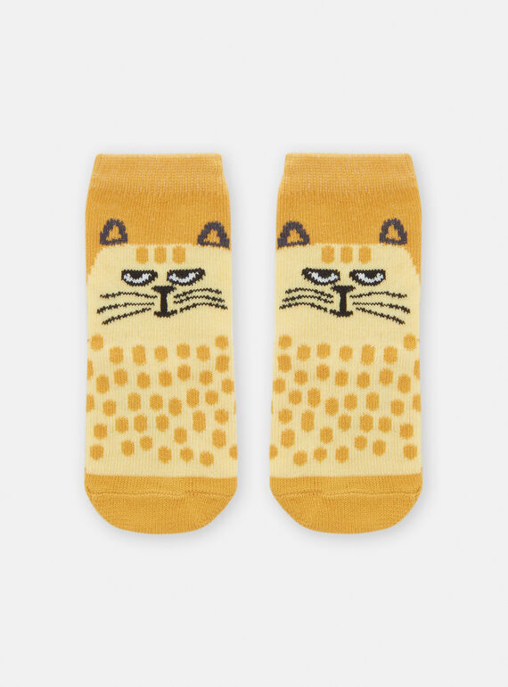 Gelbe Socken mit Katzenmotiv für Baby-Jungen TYULICHO / 24SI10C2SOQ010