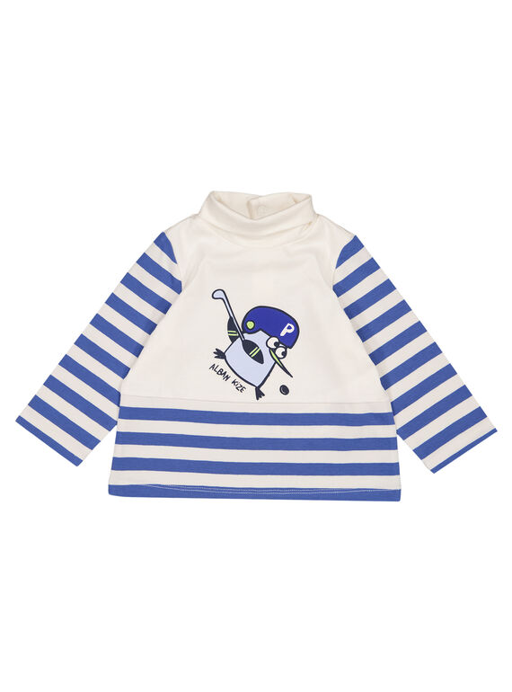 Gestreifter Unterziehpullover aus Jersey Baby Junge GUBLASOUP / 19WG10S1SPL001