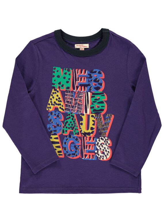 Boys' long-sleeved T-shirt DOVIOTEE4 / 18W902H4TMLH701