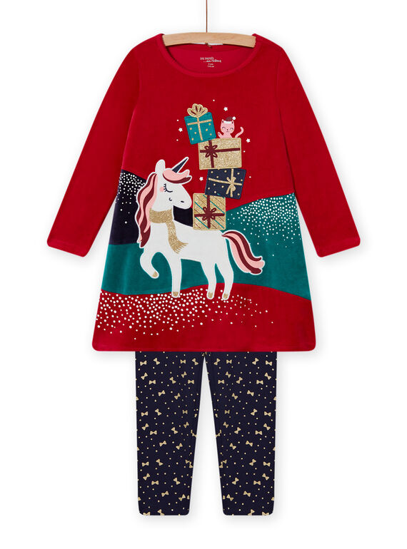 Kind Mädchen Weihnachtsnachthemd und Leggings MEFACHUCAD / 21WH11F1CHNF529