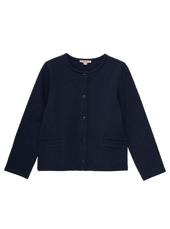 Marineblaue Strickjacke JAJOCAR1 / 20S90153D3C070