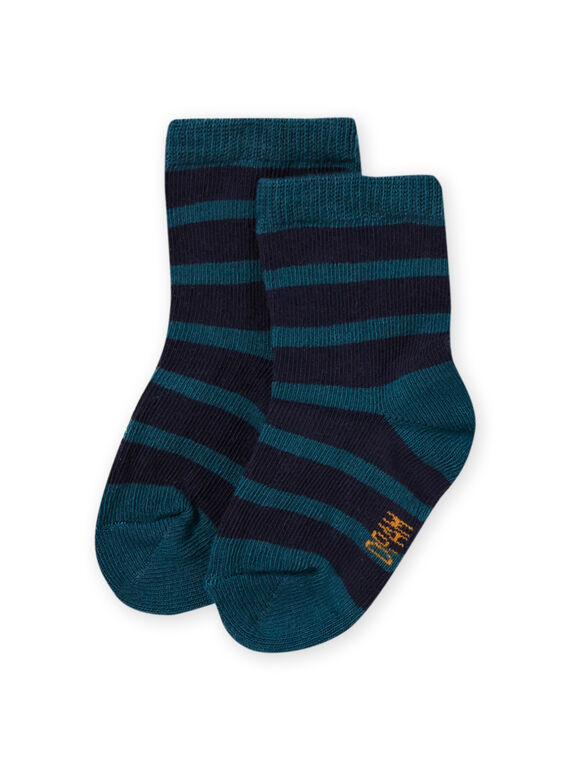 Baby Jungen Ente blau gestreifte Socken MYUJOCHOR4 / 21WI1019SOQ714